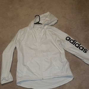 White adidas wind breaker